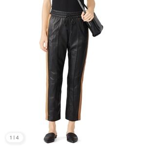 Scotch & Soda Expedition Express Black Leather Women's Pants